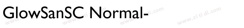 GlowSanSC Normal字体转换